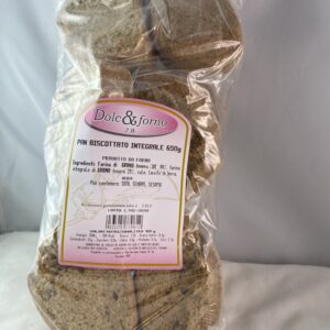 Pane Biscottato Integrale gr 650